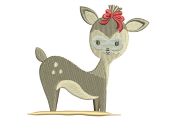 Bambi Deer: A Charming Embroidery Design for Personalized Gifts