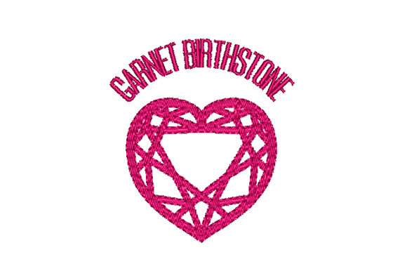 Garnet Birthstone Faceted Heart Review