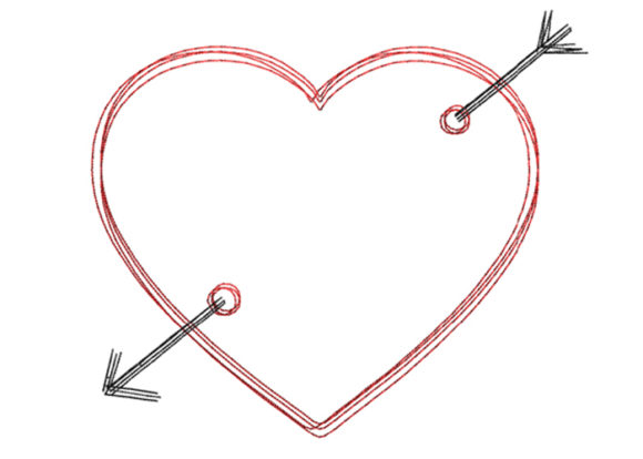 Heart Arrow Scribble Stitch: A Seller's Review