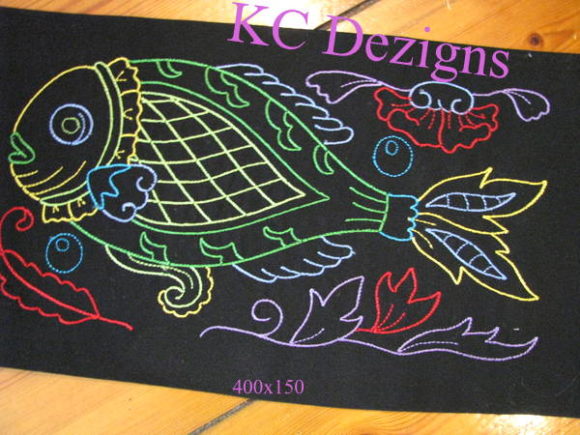 Review: Colourline Fish 04 for Modern Embroidery Projects