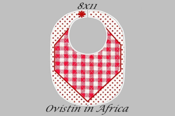 Review: Red Gingham Adorable Baby Bib Large Design